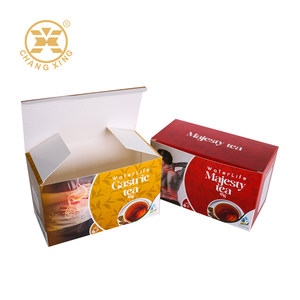 Tùy Chỉnh Rỗng Túi Trà Hộp Nhỏ Tông Màu Đen Màu Đỏ Teabags <span class=keywords><strong>Container</strong></span> Thiết Kế Bao Bì Hộp Trà Hộp Giấy Cho Trà - Product Image 2