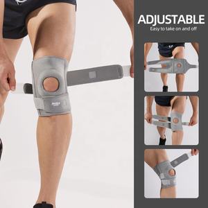 JINGBA pendukung lutut Neoprene uniseks profesional dengan penstabil samping & bantalan Gel tempurung lutut untuk olahraga Gym nyeri lutut maksimum - Product Image 3