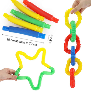 ของเล่นบีบคลายเครียดแบบยืดได้หลากสีสำหรับเด็ก  แบบทำเอง  หลอดป๊อป - Product Image 6