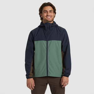 Custom Outdoor <b>Mens</b> Waterproof Jackets Lightweight <b>Raincoat</b> Full Zip Water Resistant Jacket Breathable Hooded Coat for Hiking - Product Image 1