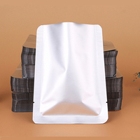 Argent de qualité alimentaire Autoclave vide thermoscellable feuille d'aluminium ordinaire Mylar sac ouvert haut emballage en vrac stockage des aliments cornue pochette