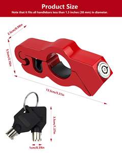 Système de sécurité pour moto : Verrou de guidon pour la protection du véhicule - Product Image 5