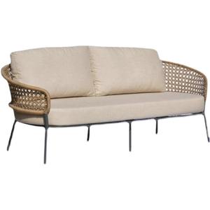 Conjunto de sofás de ratán para exteriores con estructura de aluminio, ratán PE resistente a los rayos UV, muebles de jardín impermeables para patio, terraza y solárium. - Product Image 5