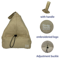 OEKO Coussin de lecture de luxe en similicuir suédé, multifonctionnel pour la maison, le bureau et les voyages, support de téléphone et de livre, pour une utilisation mains libres