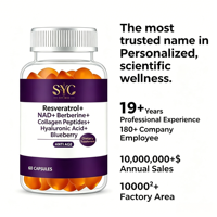 OEM Resveratrol Gummies Fabriek NAD+ Berberine Celvitaliteit Aangepaste Bulklevering Onder Ons Eigen Merk