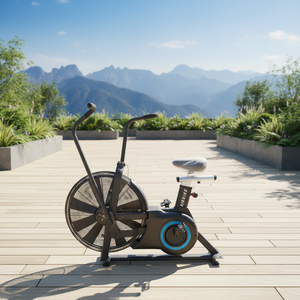 Bicicleta estática de aire con asiento ajustable y altura regulable para diferentes usuarios - Product Image 5