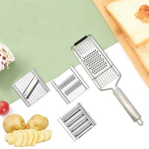 Rallador de Queso Profesional 4 en 1 de Acero Inoxidable, Rallador/Pelador/Cortador de Verduras y Frutas para Cocina - Product Image 1