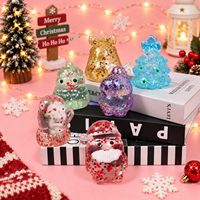 Jouet souple anti-stress à paillettes colorées et scintillantes, best-seller de Noël, ensemble de fêtes, pour enfants de 5 à 7 ans, en matériau Maltose