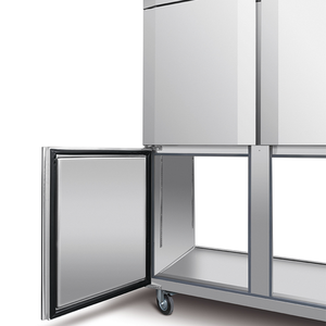 Paso a través de refrigeradores Comercial 8/12 Puerta de acero inoxidable Enfriador vertical Congelador Geladeiras Frigo Refrigerador Neveras - Product Image 1