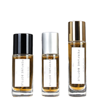 Flacon vaporisateur de luxe en verre dépoli transparent 20 ml, forme cylindrique, avec pompe, couleur et logo personnalisables, pour cosmétiques et parfums