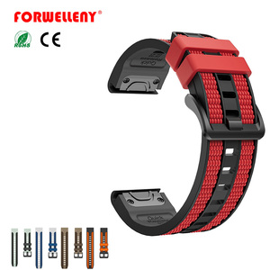 Bracelet <span class=keywords><strong>de</strong></span> <span class=keywords><strong>montre</strong></span> en silicone <span class=keywords><strong>QuickFit</strong></span> Forwelleny <span class=keywords><strong>22</strong></span> 26 mm pour Garmin Fenix 8X 7X 6 5X Plus 5, bracelet respirant, Correa - Product Image 1