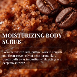 Muestra Gratuita de Exfoliante Facial Natural, Exfoliante Corporal de Café, Azúcar y Sal - Product Image 5