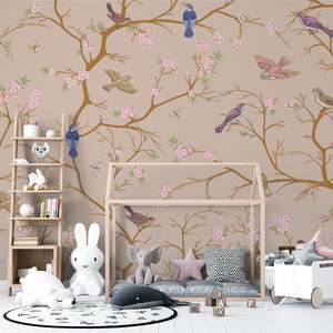 <span class=keywords><strong>Papier</strong></span> <span class=keywords><strong>peint</strong></span> décoratif de paysage 3D personnalisé, <span class=keywords><strong>peint</strong></span> à la main, <span class=keywords><strong>jungle</strong></span> tropicale, fleurs et oiseaux, murale, <span class=keywords><strong>papier</strong></span> <span class=keywords><strong>peint</strong></span> auto-adhésif, murales - Product Image 3