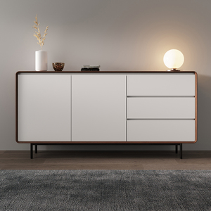 Buffet moderne Buffet Serveur Armoire <span class=keywords><strong>Salle</strong></span> <span class=keywords><strong>À</strong></span> <span class=keywords><strong>Manger</strong></span> <span class=keywords><strong>Console</strong></span> Table De Rangement Côté Armoire En Acier Inoxydable Salon Armoire - Product Image 1
