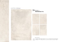 Carreaux de porcelaine extérieurs Cotto Crema aspect grès, 20 mm d'épaisseur, haute résistance, pour allées de garage, dalles de pavage 600x900 mm