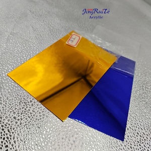 Panneau Miroir Acrylique Couleur Or 1220*2440mm 4*8ft Personnalisé 1mm/0.7mm Adhésif Stratifié PE/<span class=keywords><strong>PVC</strong></span> Découpé Marque JINGRUITE - Product Image 2