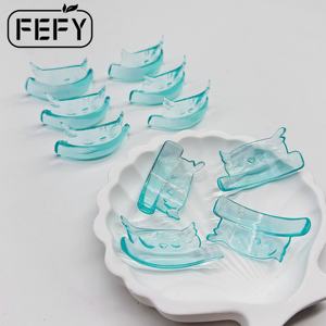 Tampons en <span class=keywords><strong>gel</strong></span> de silicone coréens mignons pour rehaussement de cils, bouclé<span class=keywords><strong>s</strong></span> en U, sans colle, anti-taches, pour permanente de cils en salon et usage personnel - Product Image 1