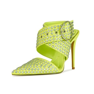 Sandalias de Tacón Alto con Adornos de Perlas para Mujer, Sandalias de Moda, Zapatos de Calidad para Caminar - Product Image 1