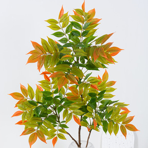 Plante artificielle Nandina Domestica Flower Delight 110 cm en plastique moulé par injection pour décoration intérieure et présentation de mariage - Product Image 4