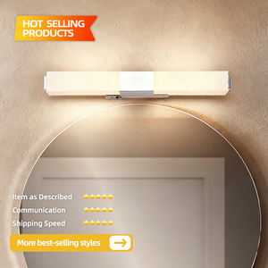 Espejo LED de Baño Negro Mate, Lámpara de Pared Nocturna, Iluminación de Maquillaje para Baño, Lámpara LED para Espejo de Vanidad - Product Image 2