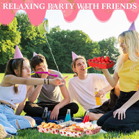 Barquettes alimentaires en papier imperméables pour fraises, barquettes jetables pour fruits rouges, supports pour collations, sandwichs et hot-dogs pour fournitures de fête d'anniversaire