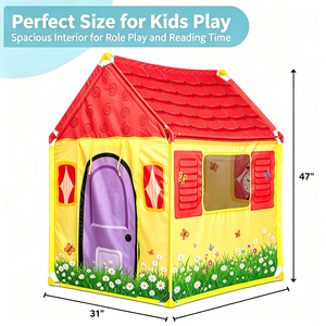 Tente de jeu pliable pour enfants, maisonnette pour bébé, château de jeu extérieur, tente pour enfants, maisonnette pour bébé, tente de jeu intérieure - Product Image 2