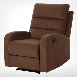 Suede Leather Recliner Chair Reclining Chair Manual Recliner