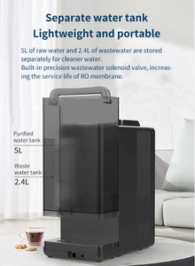 Dispensador de Agua Hidrogenada Eléctrico de Acero Inoxidable, Cartuchos 3 en 1, Fácil Instalación en Escritorio para Uso Doméstico en la Cocina - Product Image 5