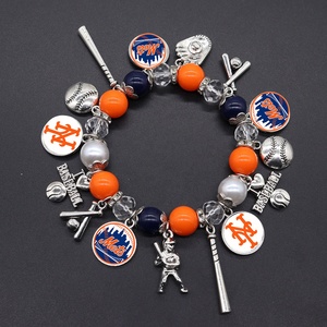 Obral besar gelang liontin Logo kejuaraan <span class=keywords><strong>Texas</strong></span> Rangers perhiasan manik-manik olahraga modis untuk hadiah koleksi penggemar - Product Image 6