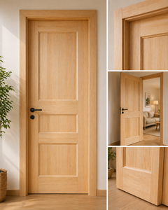 Puerta de Madera de Agathis de Alta Calidad, Puerta Interior Sólida de Madera, Fabricante de Puertas de Madera - Product Image 6