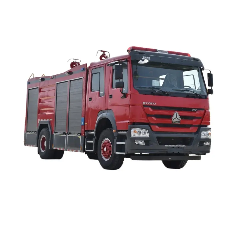 Camion de pompiers sec de poudre de Howo 4x2 avec des camions personnalisés de mousse de lutte contre l'incendie du réservoir d'eau 310hp Chine