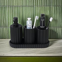 Ensemble d'accessoires de salle de bain en résine polymère de haute qualité, style européen moderne, pour hôtel