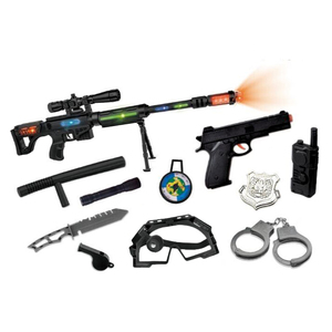 Jeu de son et de lumière Ensemble de pistolet de <span class=keywords><strong>police</strong></span> Outil de jouet de <span class=keywords><strong>police</strong></span> Ensemble de <span class=keywords><strong>police</strong></span> pour enfants - Product Image 5