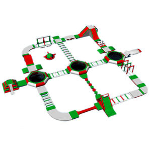 Jouet gonflable flottant pour parc aquatique gonflable, pas <span class=keywords><strong>cher</strong></span>, course d'obstacle d'eau, à vendre - Product Image 1