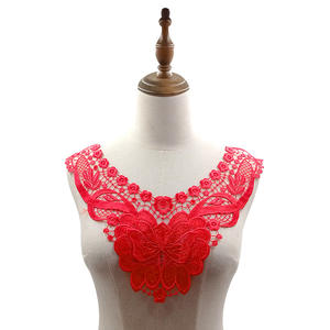 Cuello de Encaje Clásico Soluble en Agua, Bordado de Seda de Poliéster, Corsage Tridimensional Hueco, Cuello Falso de Encaje <span class=keywords><strong>para</strong></span> Mujer - Product Image 6