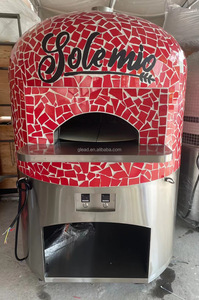 Four à pizza commercial de grande taille, de type napolitain, italien, à bois, en briques, à combustion de bois, extérieur, au charbon de bois, électrique, au gaz, pour restaurant - Product Image 4