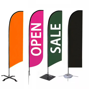 Hiển thị bay thăng hoa khuyến mại hình chữ nhật sợi gió ngoài trời hình dạng giọt nước tùy chỉnh quảng cáo bãi biển cờ đứng - Product Image 4