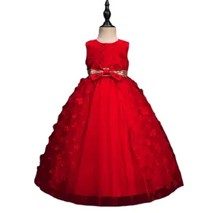 Prenses Frocks resmi bebek doğum günü giyim çocuklar gelinlik kız gençler elbise kız elbise 6 ila 14 yıl