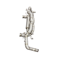 Tuyaux d'échappement en acier inoxydable SD 304 Catback pour Audi R8 V10 5.2L 2016-2024 Système d'échappement silencieux haute performance avec soupape à vide