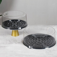 Boîte d'emballage ronde pour gâteaux et pains YuXuan, jetable, de qualité alimentaire, en PET/PVC/PP, 7 pouces, avec couvercle transparent, impression UV, taille personnalisable