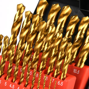 Naipu DIN338 Set bor Putar baja, peralatan bor Putar baja kecepatan tinggi 1-13mm, casing biru kobalt, bahan tebal 25 buah - Product Image 5