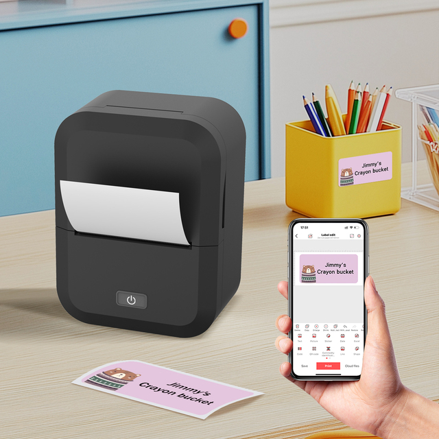 Marklife X2 Mini Inkless Price Tag Printer Portable Sticker Printer Barcode Printer Thermal Wireless Label Printer
