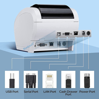 Printer Thermal Mini Nirkabel WiFi Putih 80mm Terlaris dengan Port LAN USB RS232