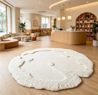 Luxury Modern Design Washable Non Slip Plush Area Handmade Rug for Living Room Bedroom Home Decor
