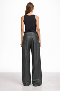 SHENGFU Jeans droits amincissants taille haute personnalisés OEM pour femme, style vintage délavé, coupe ample, pantalon en denim style <span class=keywords><strong>hippie</strong></span>, <span class=keywords><strong>mode</strong></span> 2026 - Product Image 2