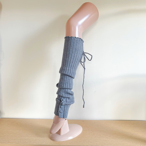 Becotal – chaussettes respirantes en acrylique tricoté, à longs revers, pour femmes et filles, chauffe-chevilles, chauffe-jambes, chaussettes hautes jusqu'aux genoux - Product Image 3