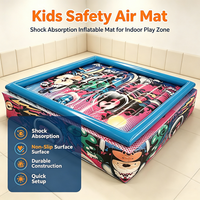 Coussin d'air gonflable de protection anti-chute pour enfants, tapis de sécurité pour aire de jeux intérieure, motif