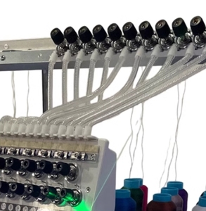 Machine à tricoter électronique industrielle à 2 têtes, 12/15 aiguilles, pour non-tissés, fibres, dentelle et chenille, prix abordable - Product Image 2