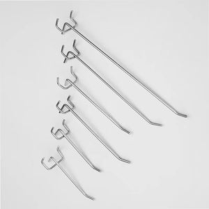 Grosir kait baja logam tampilan Supermarket rak kait polos untuk ritel - Product Image 6