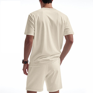 Conjunto de Camiseta Deportiva para Hombre, Holgada, Informal, de Verano, Resistente al Viento, Transpirable, Ecológica, Elástica en Cuatro Direcciones, para Gimnasio, Correr, Playa - Product Image 2